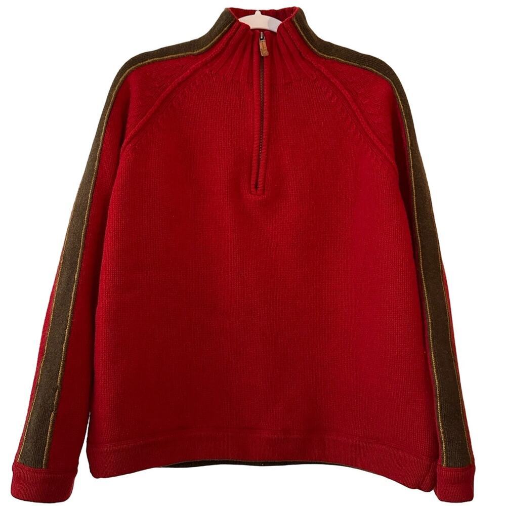 Fat Face | Large/XLarge |‎ 100% Lambswool 1/4 Zip Sweater jumper sustainable